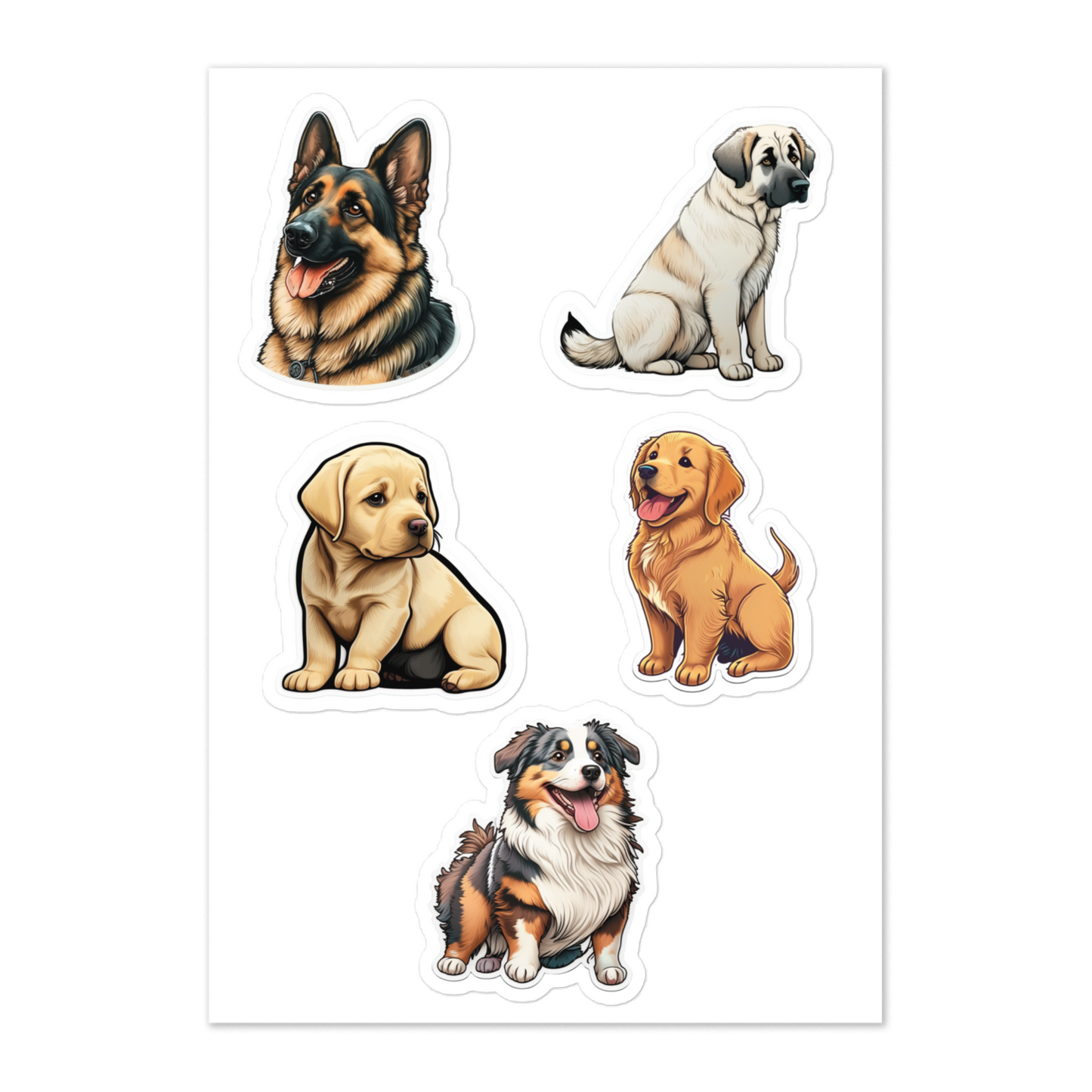 Dog 1 sticker sheet