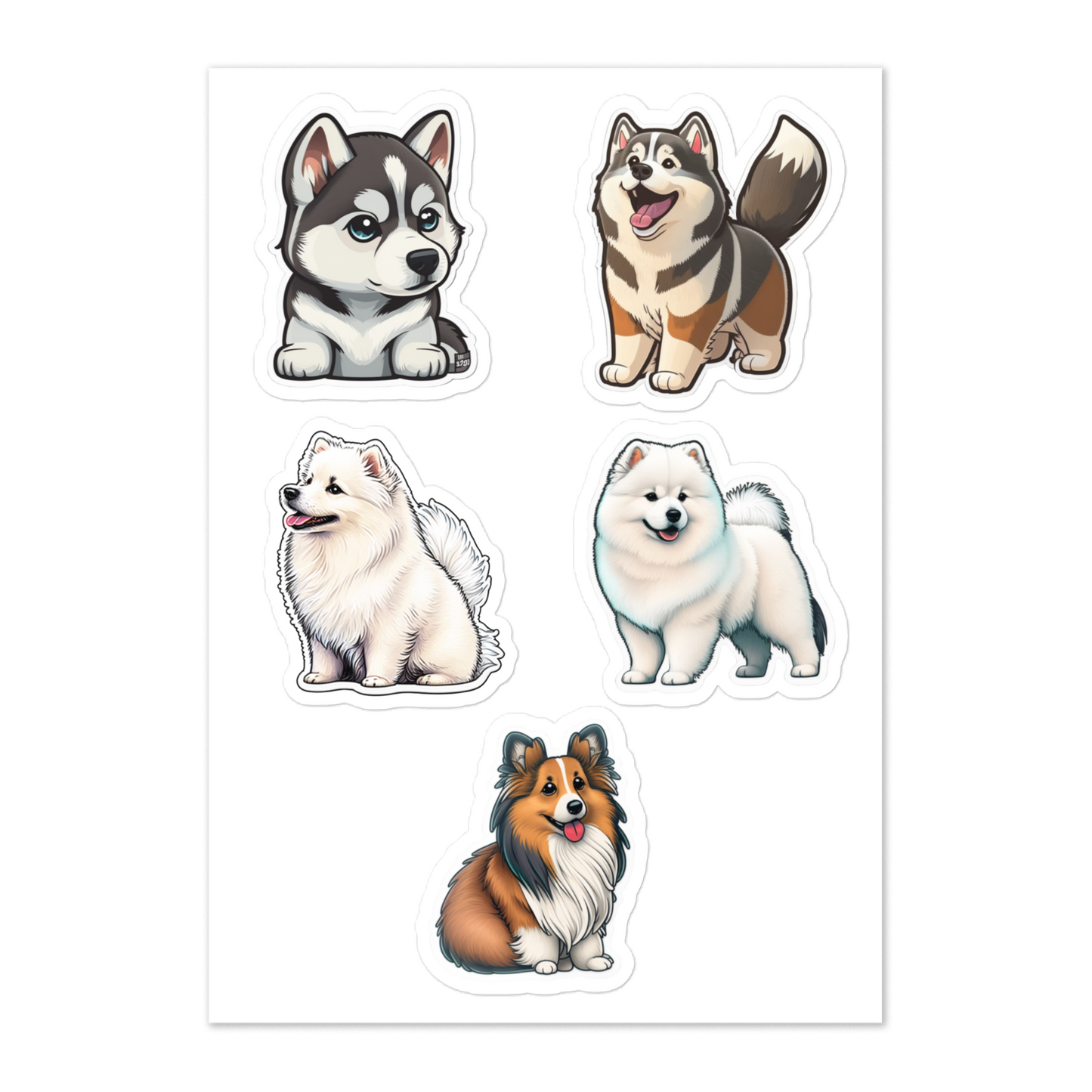 Dog 3 sticker sheet
