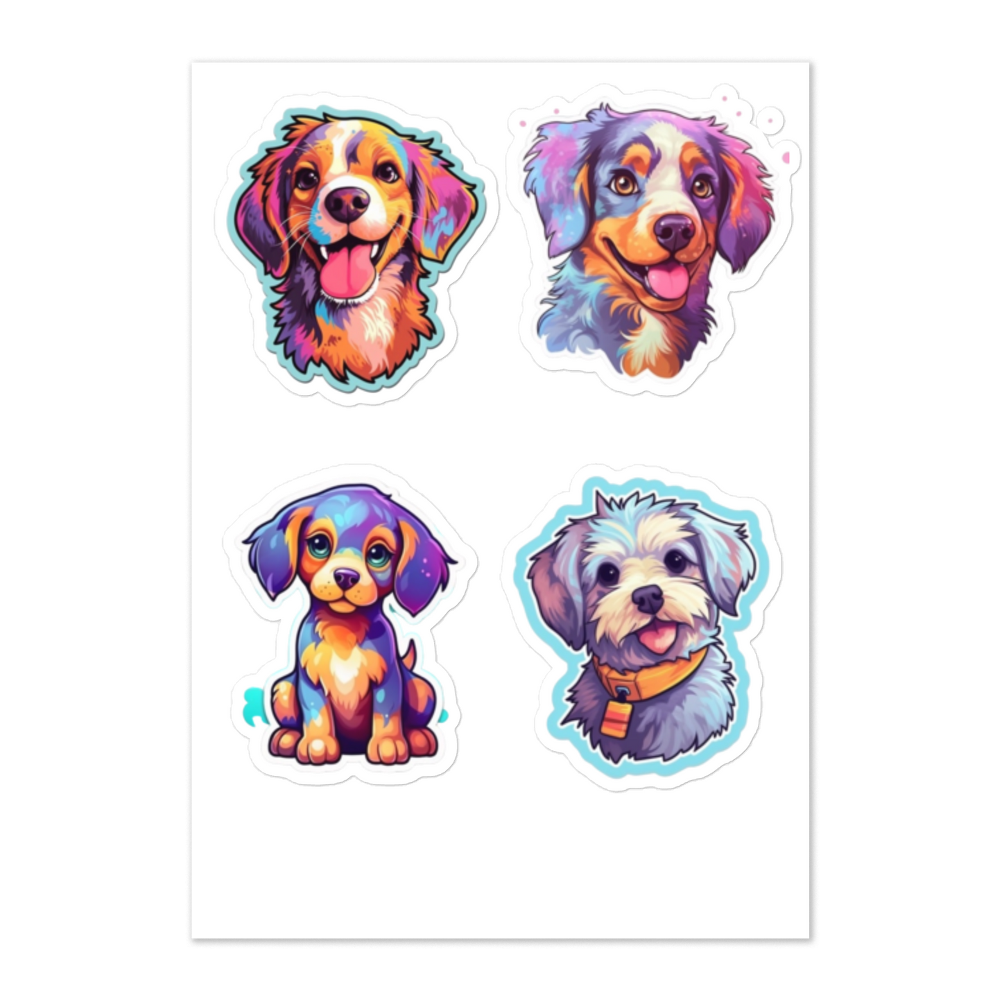 Dog 4 Sticker sheet